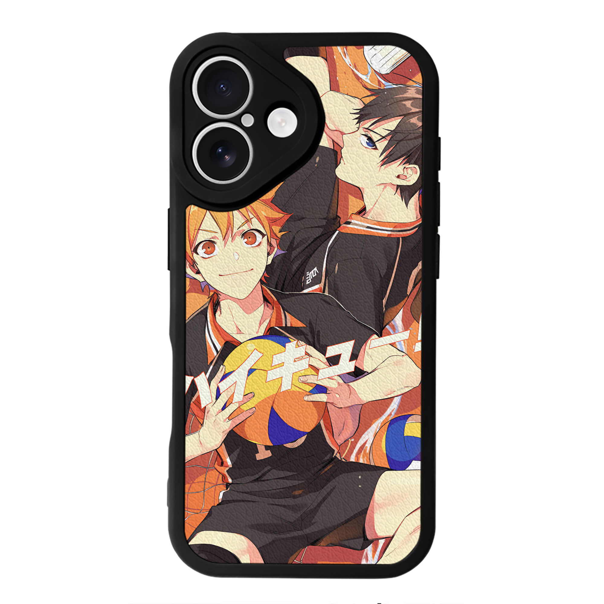 （画像用） ハイキュー!! Haikyu!! 【iPhone 16シリーズ対応】シリコンスマホケース（レザー調） 材質：シリコン
